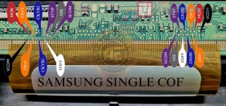 Samsung Single COF Panel pin voltage details