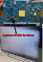 Sony TV White display problem,  Sony TV with a white display flashing 5 times