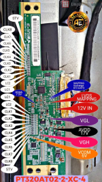 PT320AT02-2-XC-4 LCD panel voltage details