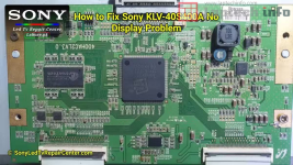 How to Fix Sony KLV-40S400A No Display Problem