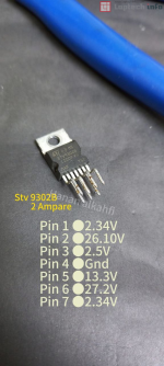 Ic Vertical crt tv Stv9302b